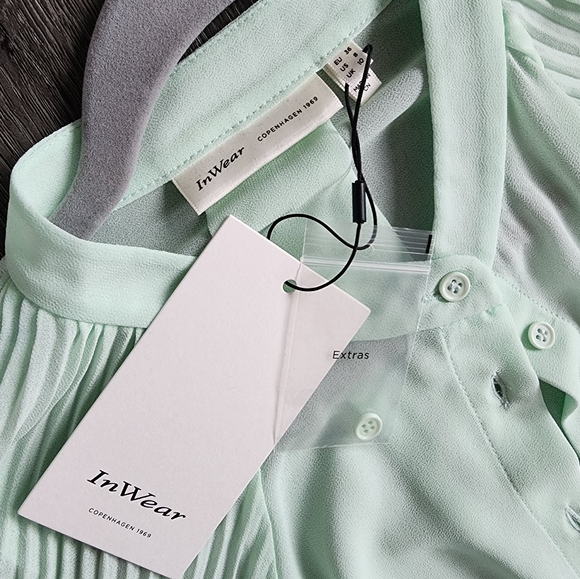 InWear- light green blouse with tags, size 8 - Picture 3 of 4